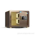 Single Door Safe Box tiger safes Classic series-brown 25cm high Electroric Lock Factory